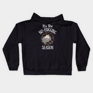 Cat Opossum - Possum It's The No Hugging Season Kids Hoodie